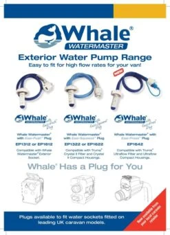 Whale Watermaster EP1612 High Flow Pump -Fiama Camping Shop whalewatermasterpumprange 0414 page 001